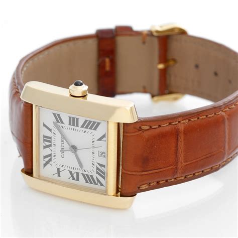 cartier tank francaise 18k.